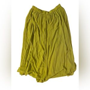 High-Waisted Neon Midi Skirt